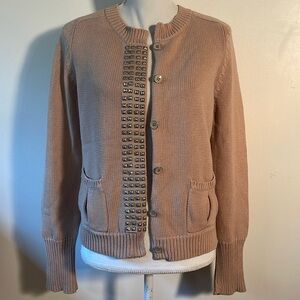 Vintage J Crew Studded Cardigan